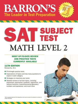 cover image of Barron's SAT Subject Test Math Level 2